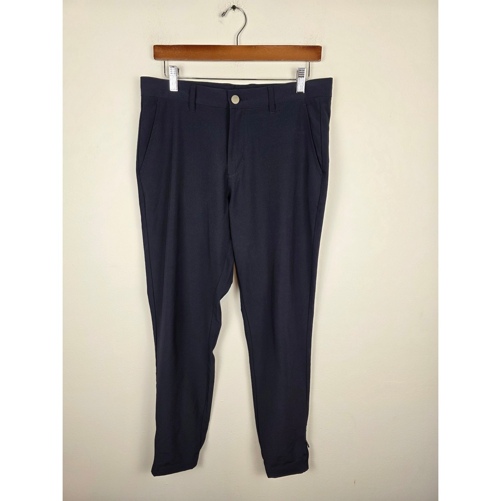 Primo Golf Joggers Mens 32 Regular Navy Blue Tapered Ankle Zip Performance Pants